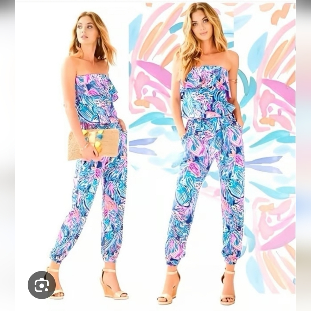 Lilly Pulitzer Ailsie Strapless Jumpsuit Small